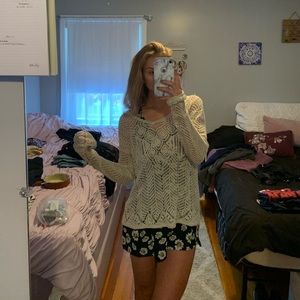 Sunflower dress and sweater